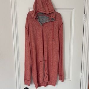Men's Red Hooded Shirt size XLT